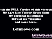 Slutty stockings babe rips more whore holes while talking dirty to YOU til you spray cumshot on her feet & legs - Lelu Love 16/16
