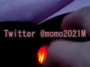 ムラムラしたので駐車場の車の中でオナニーしちゃいました♡ 13/16