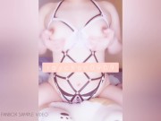 ダブル歯ブラシでへこへこ乳首イキオナニー 9/16