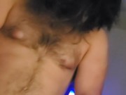 Late night fuck sesh with long haired, big dick man *bonus slo mo cumshot 1/16