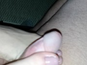 Footjob for BigSexxxi cum on my feet  11/16