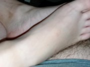 Footjob for BigSexxxi cum on my feet  15/16
