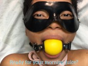 Stepdaughter drinking her golden juice (piss / urine) 1/16