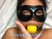 Stepdaughter drinking her golden juice (piss / urine) 2/16