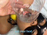 Stepdaughter drinking her golden juice (piss / urine) 6/16