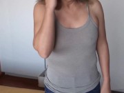 MY EXCITED 58-YEAR-OLD WIFE SHOWS OFF HER DELICIOUS TITS TO MASTURBATE 7/16