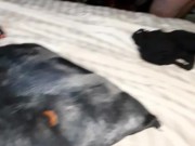 Swallowing his tattooed cock with my tight asshole 15/16