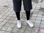 Convincing an innocent teen babe to do her first porno 4/16