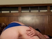 Sexy BBW rides 10 inch cock deep in guts and finishes with a creampie  9/16