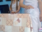 Pinay Nurse Having Breaktime Sex with Her Co-Worker At The Hospital Room 1/16