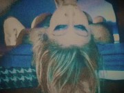 Chokes the chick, rams cock into Layna CoXXX mouth 8/16