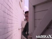 MARISKAX Nasty blonde slut Nikky has her holes creampied 8/16