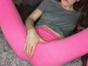 Teasing you with my cameltoe in my sheer yoga pants  3/16