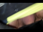 in an abandoned building two guys fucked in the pussy and in the ass a disguised schoolgirl 3/16