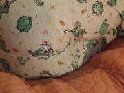 ⭐ Cute Lazy Girl Wets Her Pyjamas Watching TV Lying On Her Tummy!   11/16