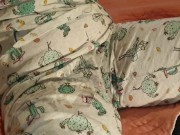 ⭐ Cute Lazy Girl Wets Her Pyjamas Watching TV Lying On Her Tummy!   14/16