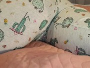 ⭐ Cute Lazy Girl Wets Her Pyjamas Watching TV Lying On Her Tummy!   6/16