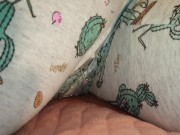 ⭐ Cute Lazy Girl Wets Her Pyjamas Watching TV Lying On Her Tummy!   7/16