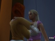 I Slam My Lesbian Girlfriend Against The Closet - Sexual Hot Animations 4/16