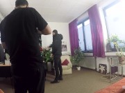 Cum se filmeaza un film Porno Producator Titus Steel, Actori Stefan Steel si Sandy Big Boobs 1/16