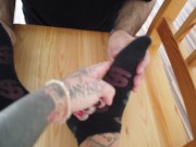 Foot Slave Worships Tattooed Feet 11/16
