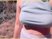 Wife Flashing Hikers With Her BIG TITS 3/16