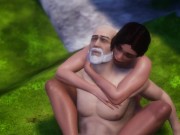 Футджоб / подрочила член миллионеру своими ножками на диких камнях [3D Hentai] 1/16