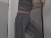 Madame Carla comes home after jogging and immediately wants to humiliate her slave with her sweaty socks. 6/16