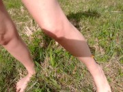 Full Nude Outdoor Public, Big Natural Tits, Squirting and Pee, Pissing Public 9/16