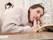 Dildo Throating on Cam 14/16