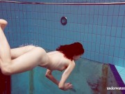 Underwater hottest girl ever Martina stripping nude 15/16