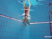 Underwater hottest girl ever Martina stripping nude 2/16