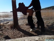 Risky Passionate Outdoor Nature Sex With Pretty Girl Hilana Won! Cum inside Her Perfect Pussy! OMG! 14/16