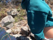 Risky Passionate Outdoor Nature Sex With Pretty Girl Hilana Won! Cum inside Her Perfect Pussy! OMG! 4/16