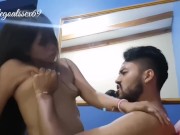 Part 3 - 18 year old latina loves riding my big thick cock while I suck her tits 6/16