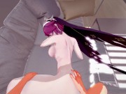 Rosaria getting fucked hard in spooning position. (Genshin Impact Hentai) 2/16