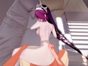 Rosaria getting fucked hard in spooning position. (Genshin Impact Hentai) 3/16