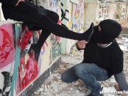 He Worship Her Black Stocking Feet 7/16