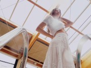 Underwater swimming cutie dressed and then stripped 1/16