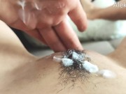 Masturbates Hairy Wet Pussy pov closeup 14/16