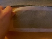 Waxing sissy buttcrack 9/16