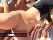 Hot brunette Charlotte have sex with 2 men 13/16