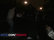 Ebony woman pleases all the men of the public parking 11/16