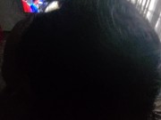 Big tit dicksucker cheek fucking and gags on daddy's dick 13/16