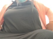 Ebony teacher strips down & rubs herself on lunch break 1/16