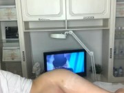 Blue-eyed blonde depilates a very hairy pussy 15/16