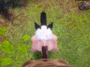 Hungry Sweet kitty cannot resist the BBC 3D 1/16