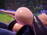 Hungry Sweet kitty cannot resist the BBC 3D 6/16