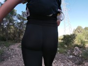 It was hard to inlay my fat ass in this tight leggings but they look so sexy on it 15/16