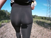 It was hard to inlay my fat ass in this tight leggings but they look so sexy on it 3/16